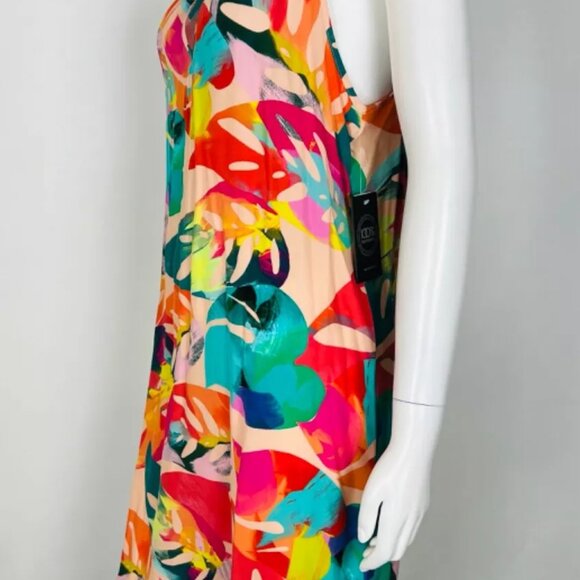 Amanda Uprichard Women’s Halter Dress NWT 100% Silk Chain Strap M Multi Color - Picture 4 of 6